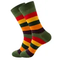 Chaussettes à rayures multicolores pour hommes et femmes, style de rue tendance. - Taille 38-45 / Rayures Mexicaines