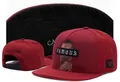 Maroon adjustable flat brim cap featuring embroidered famous patch and graphic portrait - Style-133 / Adjustable