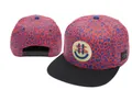 Stylish red and blue leopard print flat brim snapback hat featuring Cayler & Sons branding - Style-70 / Adjustable