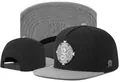 Stylish black and grey snapback cap featuring a unique snake and skull patch detail - Style-92 / Adjustable