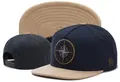 Navy blue snapback hat featuring a beige suede brim and CAYLER & SONS compass patch - Style-126 / Adjustable