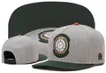 Stylish grey and green snapback cap with a unique timeless quality clock embroidery patch - Style-119 / Adjustable