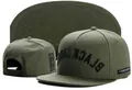 Stylish army green flat brim snapback cap featuring bold Black Label embroidery detail - Style 160 / Adjustable