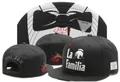 American fashion black snapback cap with La Familia and THE DON embroidery design - Style - 170 / Adjustable