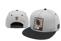 Grey and black Tupac adjustable snapback hat with embroidered West Coast hand sign - Style 6 / Adjustable