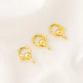 Détails des fermoirs à ressort plaqués or 14K pour la fabrication de bijoux DIY. - Fermoir à Ressort en Forme de 9 (16.5*9mm) / 1 Pièce / Or 18K