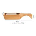 Grattugia in bambù con manico ergonomico e lama in acciaio inox per preparazioni in cucina - Stile Bambù