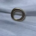 Anneau circulaire irrégulier en cuivre doré pour la création de bijoux DIY - Bague irrégulière / 5 Pièces / Doré
