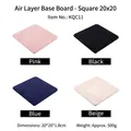 Quadratische Schmuckdisplay-Pads in Rosa, Schwarz, Blau und Beige für die Präsentation - Quadratische Bodenplatte (KQC11) / 20x20cm / Schwarz