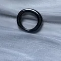 Perle anneau en cuivre plaqué noir haute brillance pour bijoux DIY et accessoires - Bague irrégulière / 5 Pièces / Canon de fusil