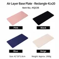 Rechteckige Schmuck-Ausstellungsplatten in Rosa, Schwarz, Blau und Beige, 41x20cm - Rechteckige Bodenplatte (KQC08) / 41x20cm / Schwarz