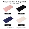Rechteckige Schmuck-Display-Pads in den Farben Rosa, Schwarz, Blau und Beige - Rechteckige Bodenplatte (KQC06) / 45x21x1.8cm / Schwarz
