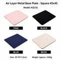 Quadratisches Schmuck-Display-Pad mit Metallrahmen, erhältlich in vier verschiedenen Farben - Quadratische Bodenplatte mit Metallrahmen (KQC01) / 45x45x1.8cm / Rosa