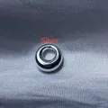 Anneau de perle d'espacement à grand trou plaqué argent pour bijoux DIY - Bague Ronde Épaisse / 5 Pièces / Argenté