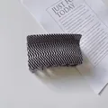 Retro black and white checkerboard acetate hair claw clip for elegant minimalist styling - Mini Plaid / 8.3cm / Black and White