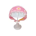 Handgefertigtes rosa gehäkeltes florales Kopftuch Stirnband für Damen im Landhausstil - Einheitsgröße / Sonnenblume Band Gelb Rosa