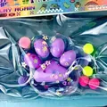 Μαλακό μωβ παιχνίδι squishy πατούσα γάτας με πολύχρωμα γκλίτερ αστέρια για άγχος - Διαφανές Κρυστάλλινο Πόδι Γάτας ✺ Μωβ / 【αποστολή Σε Δευτερόλεπτα】