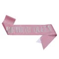 Elegant rose gold glitter birthday queen sash for women's birthday party celebration decoration - Birthday Queen (pink Iridescent) / Adult