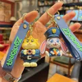 Zootopia PVC-Schlüsselanhänger mit Judy Hopps und Clawhauser Figuren für Taschen und Rucksäcke - Judy Rabbit