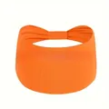 Hochwertiges breites elastisches Stirnband in Orange für Damen Haarstyling Accessoires - Orange