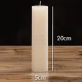 Επαγγελματικό κερί κολόνα ιβουάρ 5x20cm για γάμους, ξενοδοχεία και διακόσμηση σπιτιού - Κύλινδρος / 5x20cm / Ιβουάρ