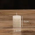 Κλασικό κερί σε χρώμα ελεφαντόδοντου 3.8x5cm για γάμους και διακόσμηση σπιτιού - Κύλινδρος / 3.8x5cm / Ιβουάρ