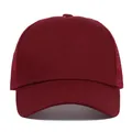 Cappellino trucker in rete bordeaux a 5 pannelli per protezione solare e traspirante. - Regolabile / Borgogna