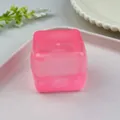 Rosa durchscheinendes Maltose-Eiswürfel-Squeeze-Spielzeug zum Stressabbau - Maltose Eiswürfel (4cm) / 4cm Size / Transparentes Rosa