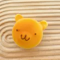 Yellow bear-shaped slow-rebound squishy stress reliever toy in warm bread style - Bear Head Bread