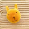 Cute yellow rabbit shaped slow rebound squishy toy for stress relief bread simulation - Rabbit Head Bread