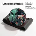 Palla rimbalzante da polso mimetica verde con corda elastica per bambini e gioco - Misura 6cm / Mimetico Nero