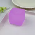 Translucent purple maltose ice cube squishy toy for sensory stress relief in square shape. - 4.5cm Size / Matte Purple