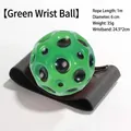 Palla rimbalzante da polso verde stile lunare con corda da 1m e cinturino nero regolabile - Misura 6cm / Verde