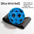 Palla rimbalzante blu stile luna con corda 1m e cinturino polso 24.5cm. - Diametro 6.8cm / Blu