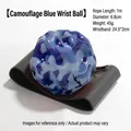 Palla rimbalzante da polso mimetica blu con cinturino elastico per allenamento bambini - 7cm Size / Camouflage Blu