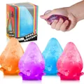 Giocattoli antistress squishy a goccia d'acqua glitterati in quattro colori differenti - Stile a Goccia d'Acqua (dream squishies) / Malto Multicolore