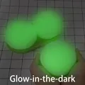 Soft luminous glow-in-the-dark bun squishy toy for stress relief in green - Huge Moldable Bun (Glow-in-the-dark) / 10cm Size / Luminous White