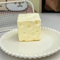 Realistic cheese shaped moldable Vaseline soap squeeze toy for fun stress relief - 5cm vaseline cheese [not maltose]