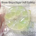Giocattolo squishy palla di zucchero d'uva verde trasparente antistress cristallina - Stile Polpa di Uva Verde