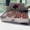 Set di giocattoli antistress a forma di tavoletta di cioccolato a rimbalzo lento - Tavoletta di Cioccolato Fondente in PU