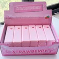 Set di 6 squishy giocattoli a crescita lenta alla fragola rosa in confezione - Bastoncino alla Fragola Rosa in PU