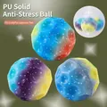 High-rebound PU moon ball with colorful gradient and dimpled texture for stress relief - Tri-Color Gradient Style / 1 Piece / Metallic Purple