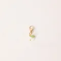 Elegante witte lelietje-van-dalen hanger met gouden karabijnsluiting voor tassen en sleutels - Bloemenhanger / Wit