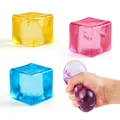 Juguete blando de cubito de hielo traslúcido de colores con textura de rebote lento - Cubos De Maltosa Transparentes Mixtos De 5 Cm (opuestos)