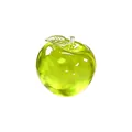 Juguete de compresión de maltosa con forma de manzana verde traslúcida para el estrés - Manzana De Maltosa Verde