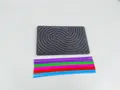 Colorful food-grade silicone sensory activity board with flexible sticks for kids - Black