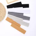 A detailed view showing multi-color thin elastic sports headbands for yoga and fitness - Thin Style Type 3 / 10 Pieces Pack / Multicolor
