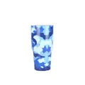 Vista dettagliata di un bicchiere termico da 30 once in acciaio inox con motivo mimetico. - Confezione da 30oz / Motivo 17 (Mimetico Blu)