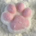 Jouet anti-stress mignon en peluche patte de chat rose et blanc pour la détente - Style de Correspondance des Couleurs Rose et Blanc / Jumbo Size