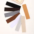 Close-up of thin elastic headbands in various solid colors for sports and yoga fitness. - Thin Style (Style 1) / Set of 8 / Full Color Range Combination